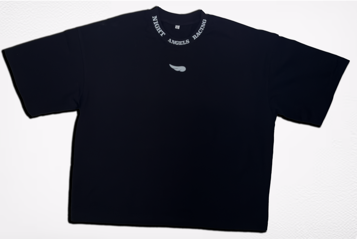 Night Angels Racing Drop Shoulder T-shirt - Black